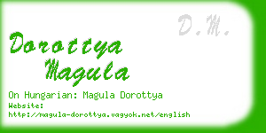 dorottya magula business card
